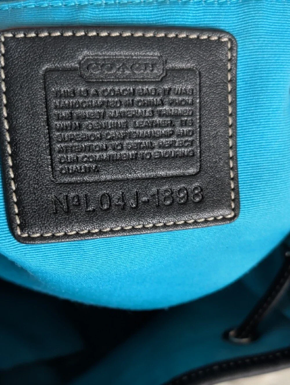 Authentic Vintage Coach Nylon & Leather Mini Backpack #1898